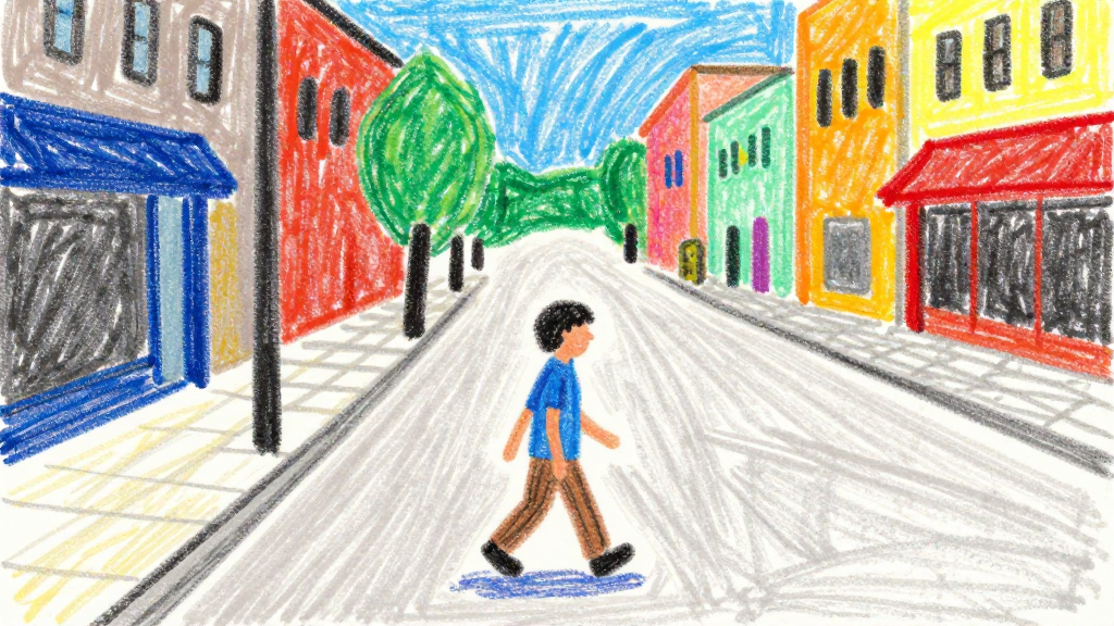 Crayon style example frame