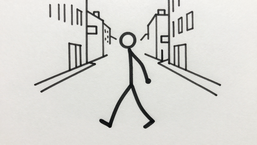 Stickman / Doodle style example frame